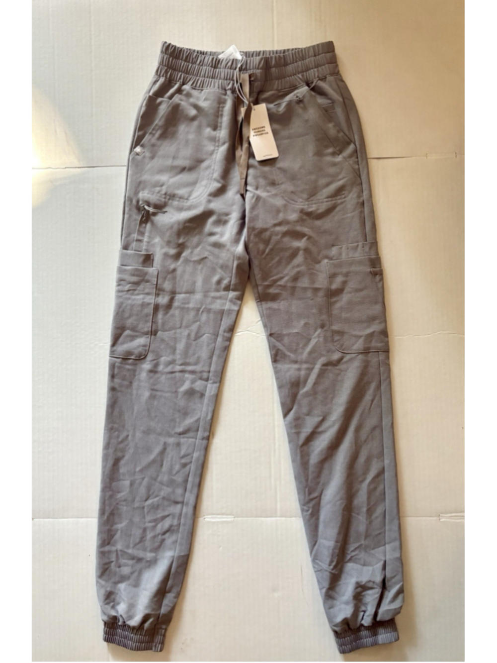 FIGS Charlotte 21 Pocket Slim Tall Jogger Cargo Pants Dark Space Gray XXS NWT